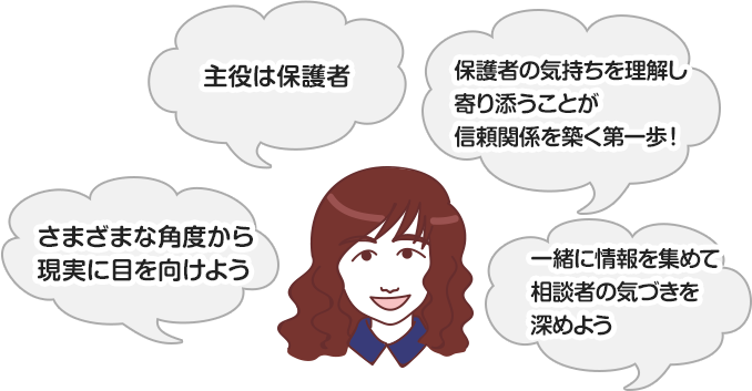 保護者の気持ちに寄り添う４つの会話のポイント