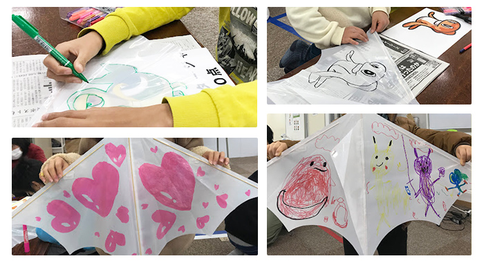 ココトモ西尾住崎校で『凧作り＆凧揚げ』の活動を行いました