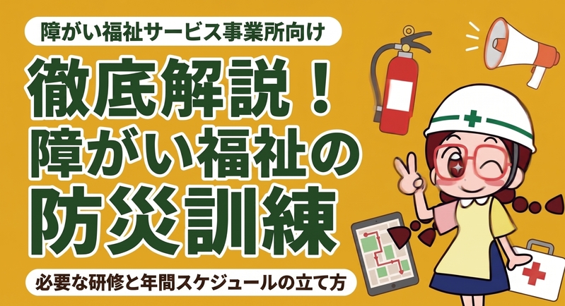 障がい福祉サービスを運営する中で必要な「防災訓練」について
