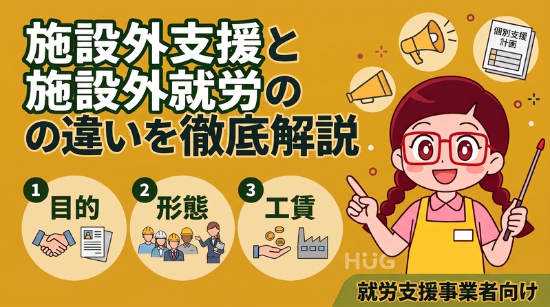 施設外就労と施設外支援の違いについて