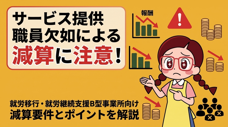 就労移行支援・就労継続支援B型におけるサービス提供職員欠如減算について