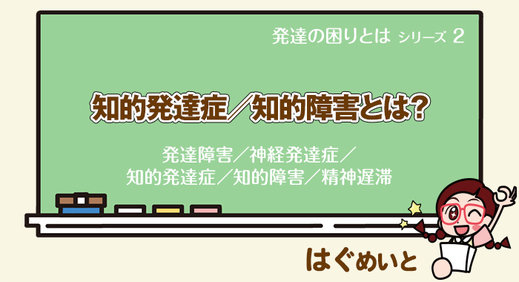 知的発達症／知的障害とは？【発達障害／神経発達症／知的発達症／知的障害／精神遅滞】